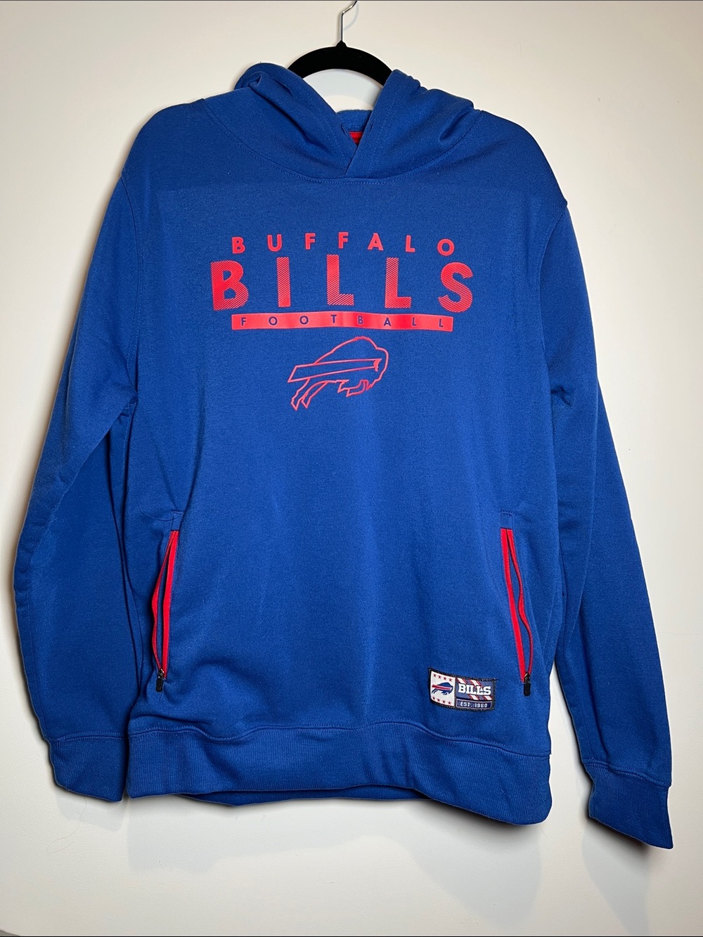 Buffalo Bills Royal Blue Hoodie with Red Logo